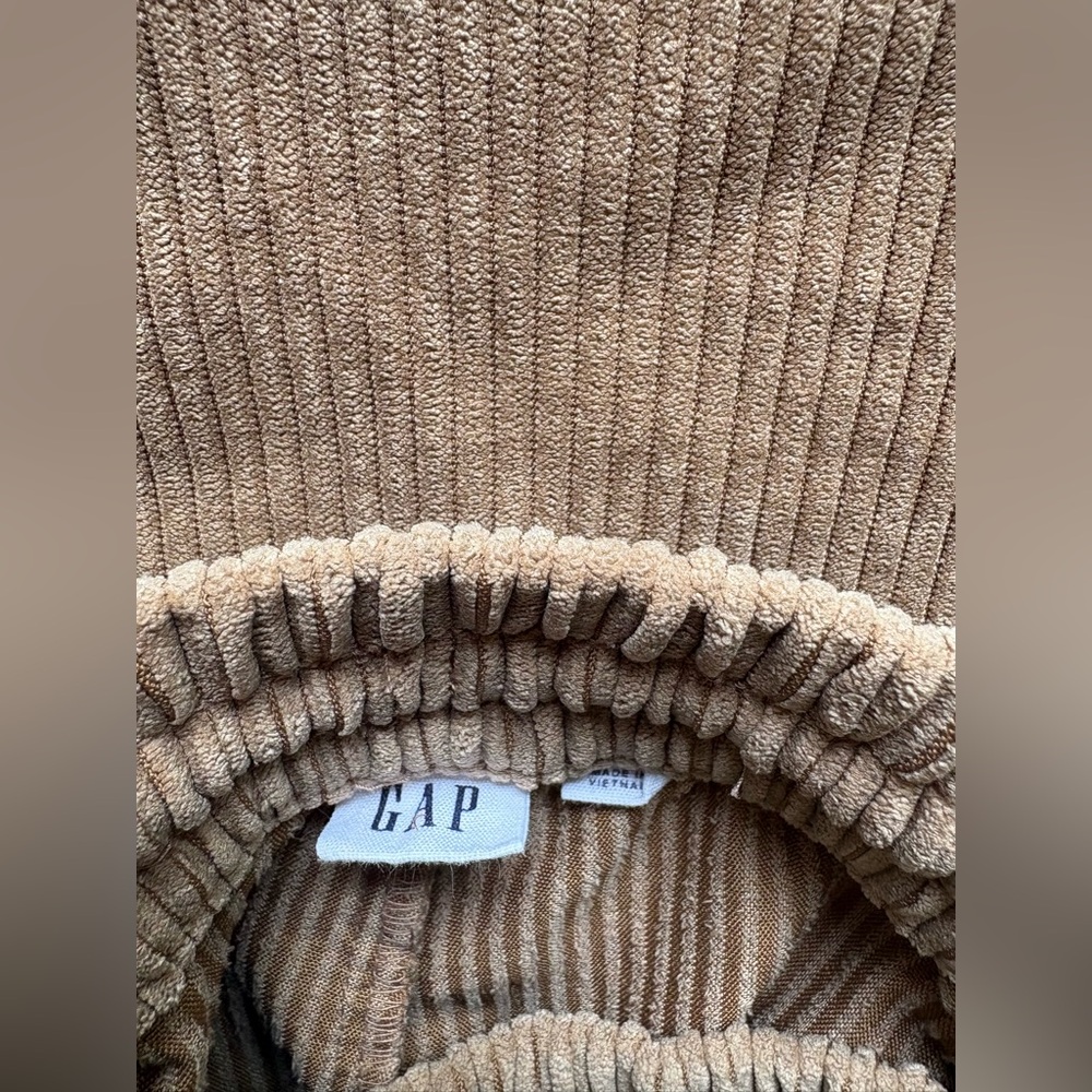 GAP Corduroy Drawstring Wide-Leg Pants - Brown - Picture 5 of 7